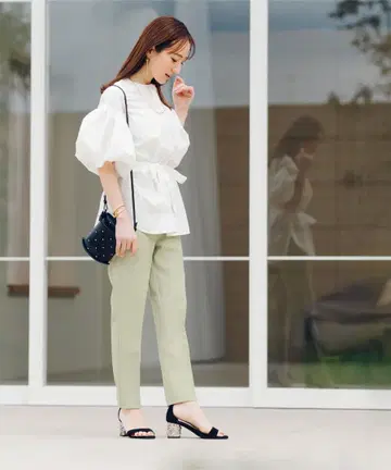 ur's XS 사이즈 라이트 그린 슬랙스