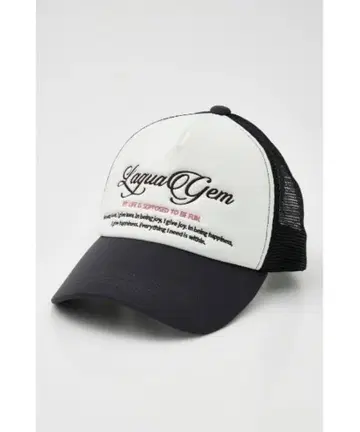 [ 완판템 ] LAGUA GEM LETTERING MESH 캡