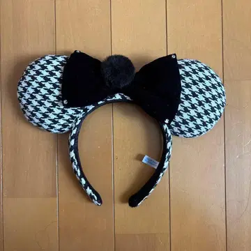 하운드투스 체크 미니 머리띠