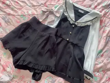 LIZLISA 세일러 카라 셋업 리즈리사 블랙