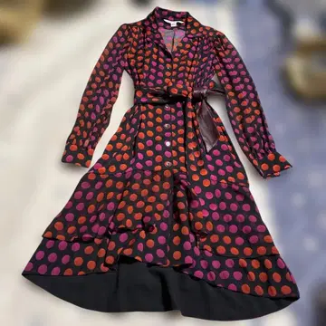 Diane von Furstenberg 도트 무늬 원피스