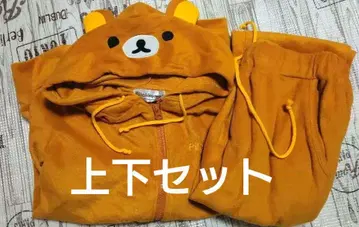 새상품급 리락쿠마 상하의 세트 룸웨어 풀 집업 후드티 인형옷