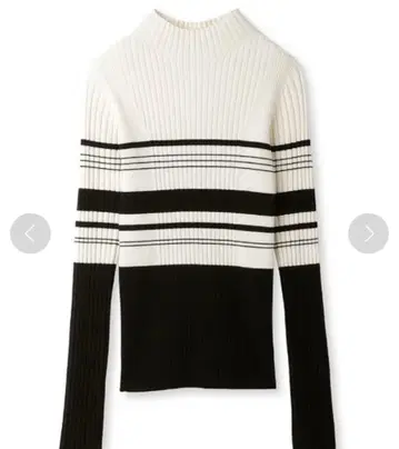 랜덤 리브 하이넥 니트