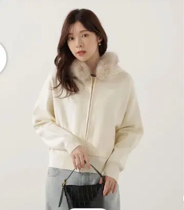 프로포션 에코 퍼 후드 니트