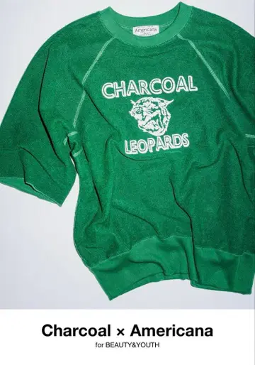 CharcoalTOKYO x AMERICANA x 애로우즈 콜라보 맨투맨