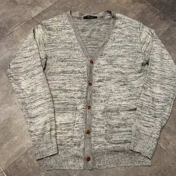 Johnbull 그레이 계열 V넥 가디건