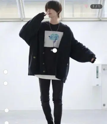 아들러 오버 사이즈 블랙 트레이닝복