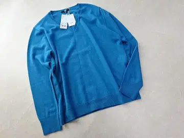 미사용 새상품 유니클로 캐시미어 100% 스웨터 사이즈 3XL V넥