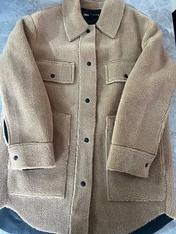 ZARA 베이지 보아 자켓