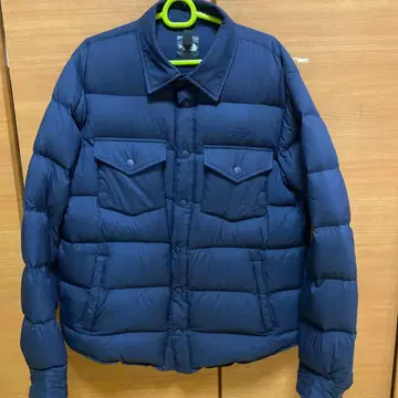 THE NORTH FACE 네이비 셔츠 다운 자켓 L 사이즈