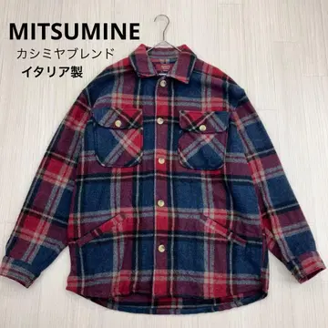 MITSUMINE 미츠미네 체크 울 캐시미어 자켓 이탈리아제