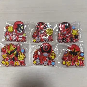 슈퍼전대 히어로 이름 러버 배지 세트