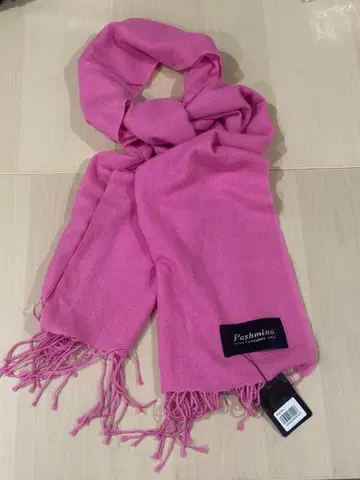 Pashmina 캐시미어 100% 핑크 스톨