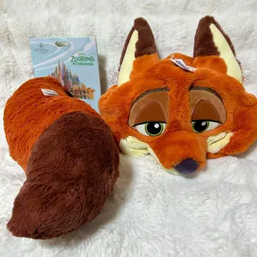 상하이 디즈니 주토피아 닉 팬 캡 꼬리 세트 택 포함 새상품