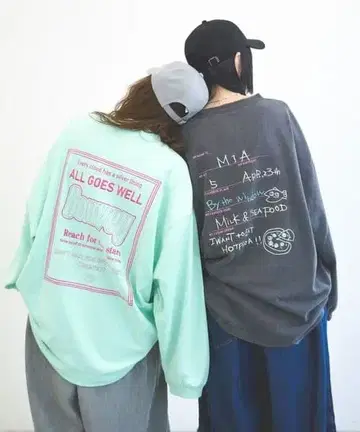 니코앤드 모드놈코어 백 프린트