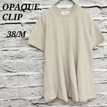 R5189 오파크 클립 [38/M] 페플럼 반팔 니트 크루넥