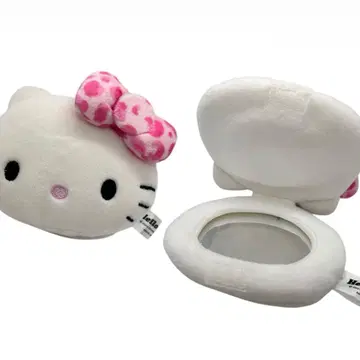 키티 아베일 헬로키티 레오파드 무늬 봉제 인형 거울 마스코트