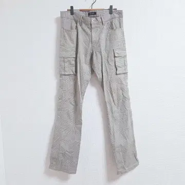 BIG SMITH 체크 무늬 카고 팬츠 LL 사이즈 남성용 면 일본제
