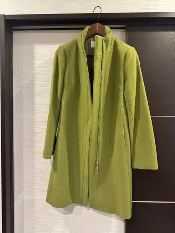 M-PREMIER 캐시미어 혼방 라이트 그린 울 코트 36