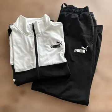 PUMA 저지 세트 화이트/블랙