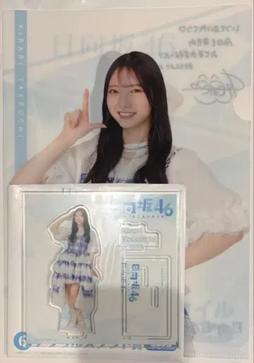 히나타자카46 복권 클리어 파일 아크릴 스탠드 로손 타케우치 키라리