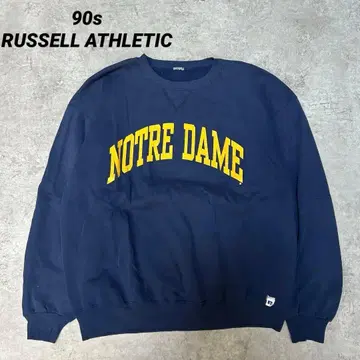 90s RUSSELL ATHLETIC 노트르담대 맨투맨 네이비