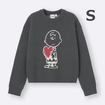 GU 완판템 스웨터 스누피 찰리 브라운 사이즈 S 미개봉 새상품