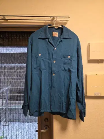 50s brent 레이온 개버딘 셔츠