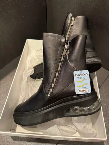 조우네코 인기 오리지널 지퍼 부츠 블랙 가죽 지퍼