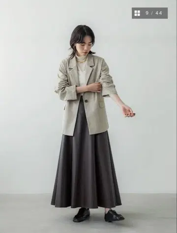 [클리닝 완료] crewre 인조 가죽 드레이프 스커트 size 3