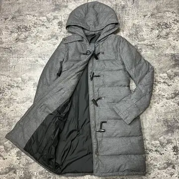 Theory 다운 더플 코트 후드 부착 그레이 S 사이즈