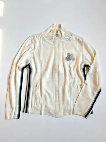 Black&White SPORT 골프웨어 니트 블루종 일본제