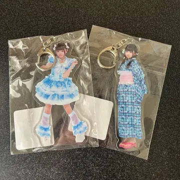 iLife! 무지개 깃털 미니 아크릴 키링 의상 유카타 세트