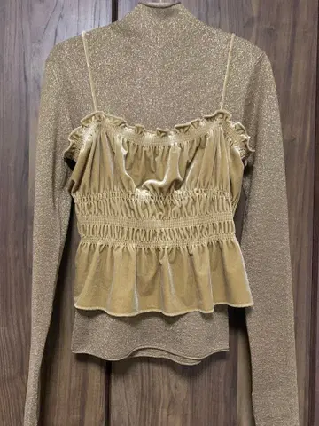 Marilyn Moon 마릴린문 샹이 라메 니트 x 뷔스티에 세트