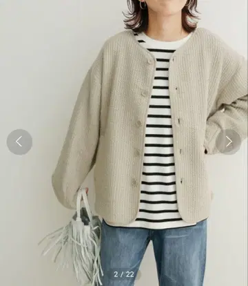 URBAN RESEARCH DOORS 퀼트 노카라 자켓