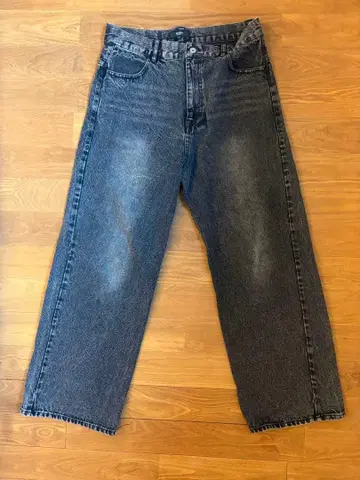 Beams Heart 블라스트 와이드 스트레이트 데님