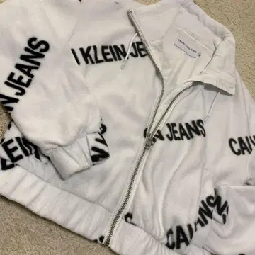 CALVIN KLEIN JEANS 플리스 자켓 XS 화이트