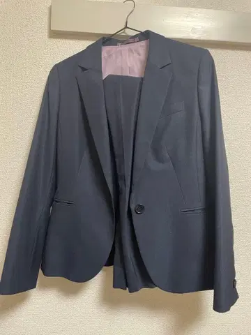 네이비 비즈니스 정장 수트 셋업 상하의