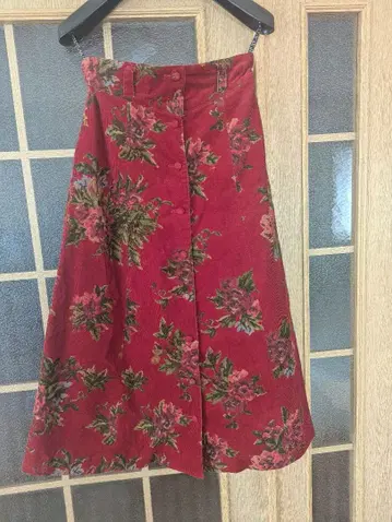 아츠키 오오니시 코듀로이 롱 스커트