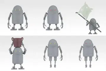 제일복권 NieR:Automata I상 기계 생명체 6종 세트