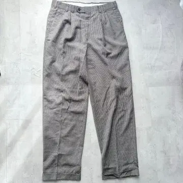 [ KRIZIA ] 80년대 로켓 탈론 하운드투스 체크 3턱 슬랙스