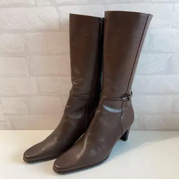 REGAL 리걸 롱 부츠 24cm 브라운 천연 가죽 일본제