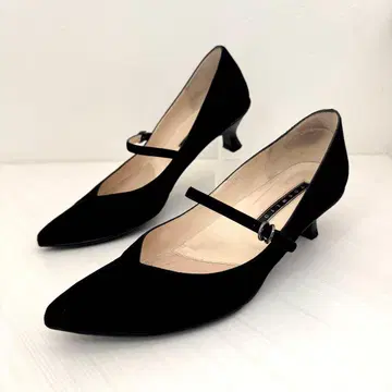 YOSHITO 요시토 스틸레토 스웨이드 펌프스 멜리 제인