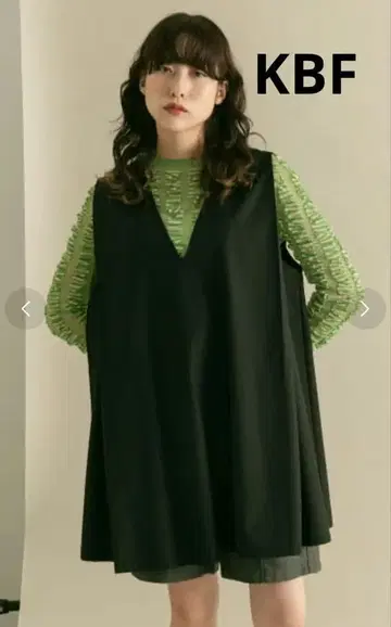 KBF 숄더 턱 미니 원피스 가을/겨울 트렌드 돌려입기 레이어드