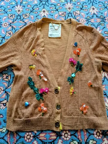 Muveil 가디건 볼레로 lily of valley 브라운