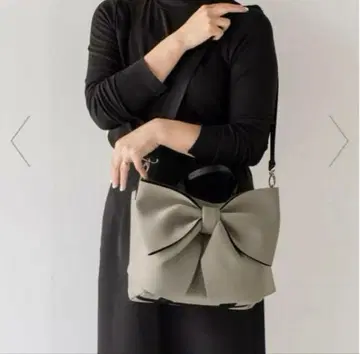 [ 새상품급 ] aroco 네오프렌 2way 리본 토트백