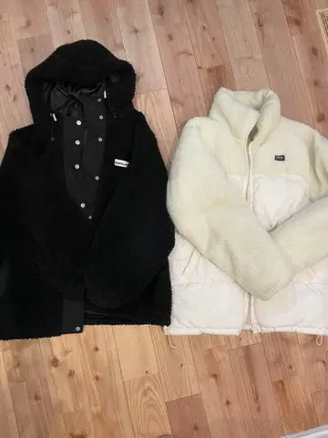 Java 화이트 블랙 2벌 세트 보아 아우터