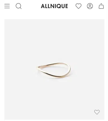 올니크 레이어드 웨이브 반지 K10YG