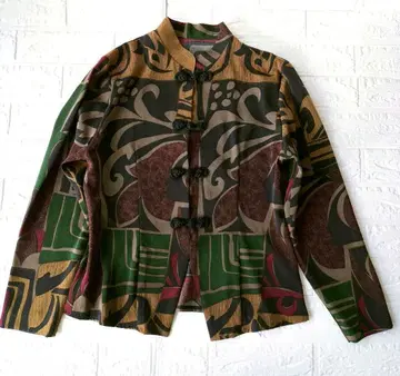 [ 차이나 버튼 ] [ 기하학 블라우스 ] 일본제 긴팔 셔츠 프리