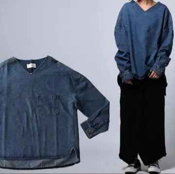 antiqua 데님 상의